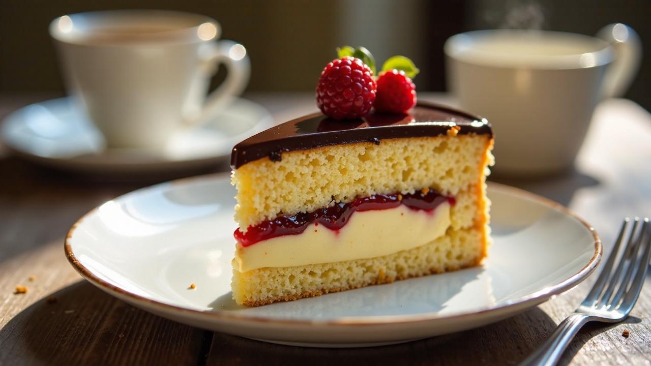 Lübecker Marzipantorte mit Schokoladenglasur