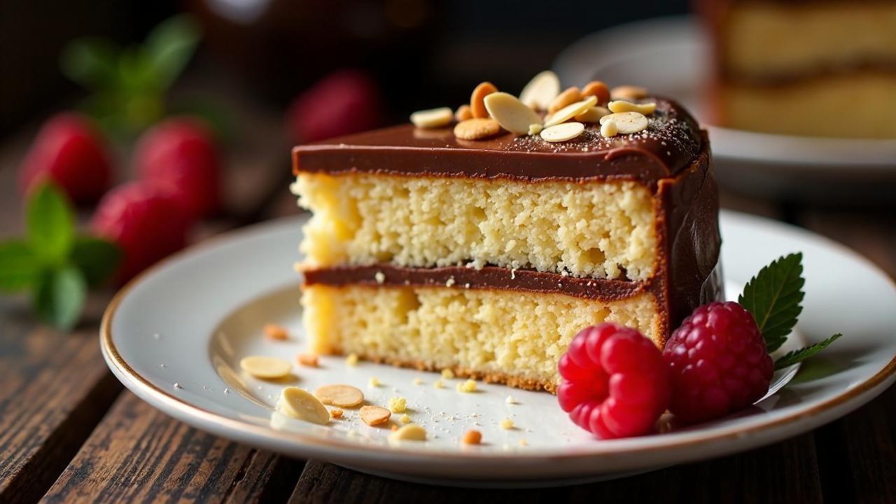 Lübecker Marzipantorte mit Zuckerguss