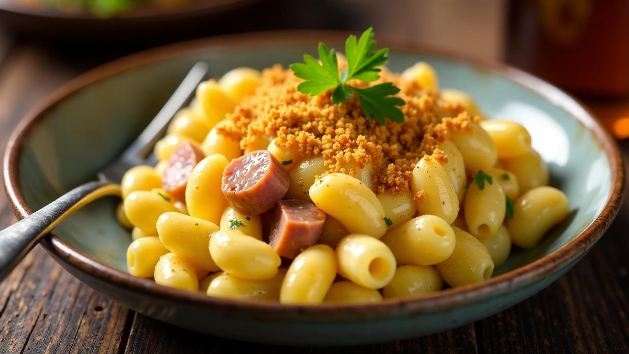 Leberkäse-Mac 'n' Cheese