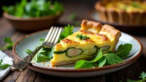 Leberkäse-Quiche mit Lauch