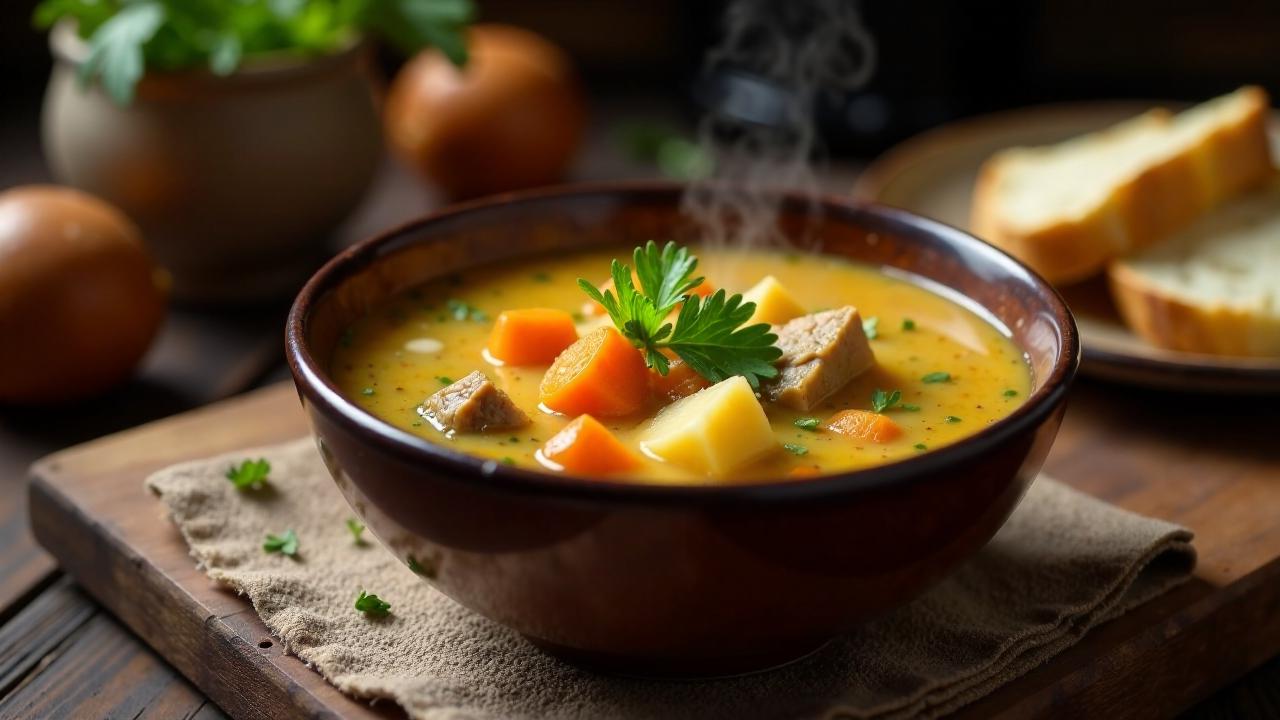 Leberkäsesuppe: Verwöhnung pur