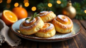 Lebkuchen-Orange-Milchbrötchen