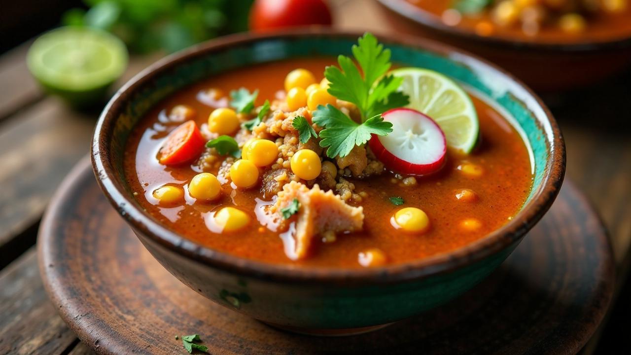 Lechon Pozole: Mexikanische Maissuppe mit Lechon