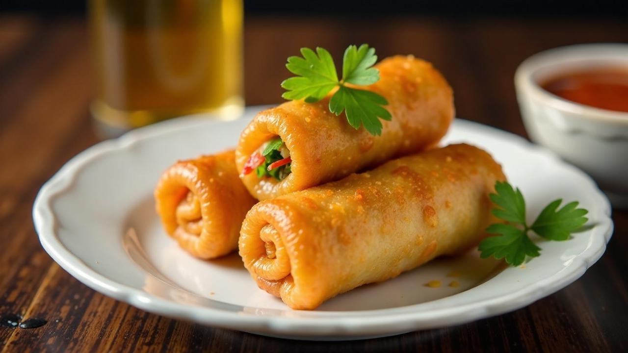 Lechon Spring Rolls: Frühlingsrollen mit Lechon