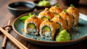 Lechon Sushi: Sushi-Rollen gefüllt mit Lechon