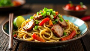 Lechon Yakisoba: Japanische Bratnudeln mit Lechon