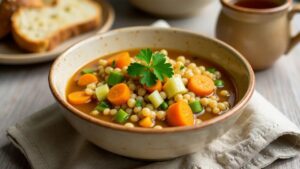 Leek and Barley Stew - Lauch und Gersten-Eintopf