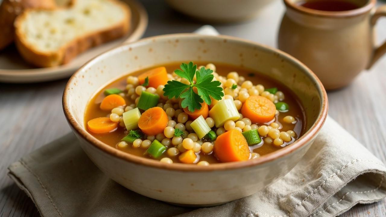 Leek and Barley Stew - Lauch und Gersten-Eintopf