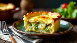 Leek and Cheese Yorkshire Pie