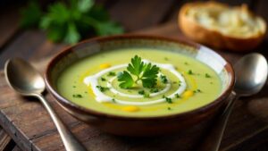 Leek and Potato Soup - Lauch-Kartoffelsuppe