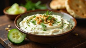 Lenten Tzatziki mit Walnüssen