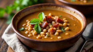 Lentil and Bacon Soup