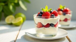 Lime and Coconut Parfait