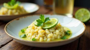 Limetten-Kokos-Risotto