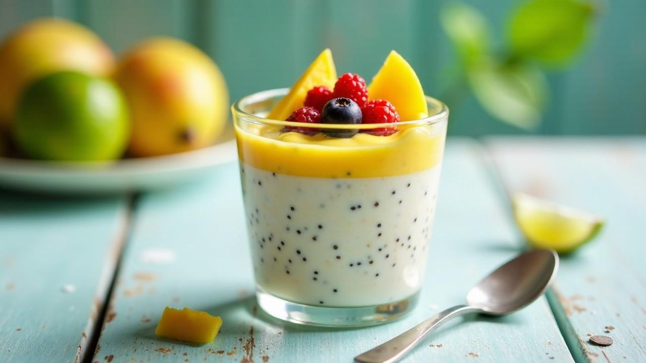 Limetten-Kokos Chia-Pudding