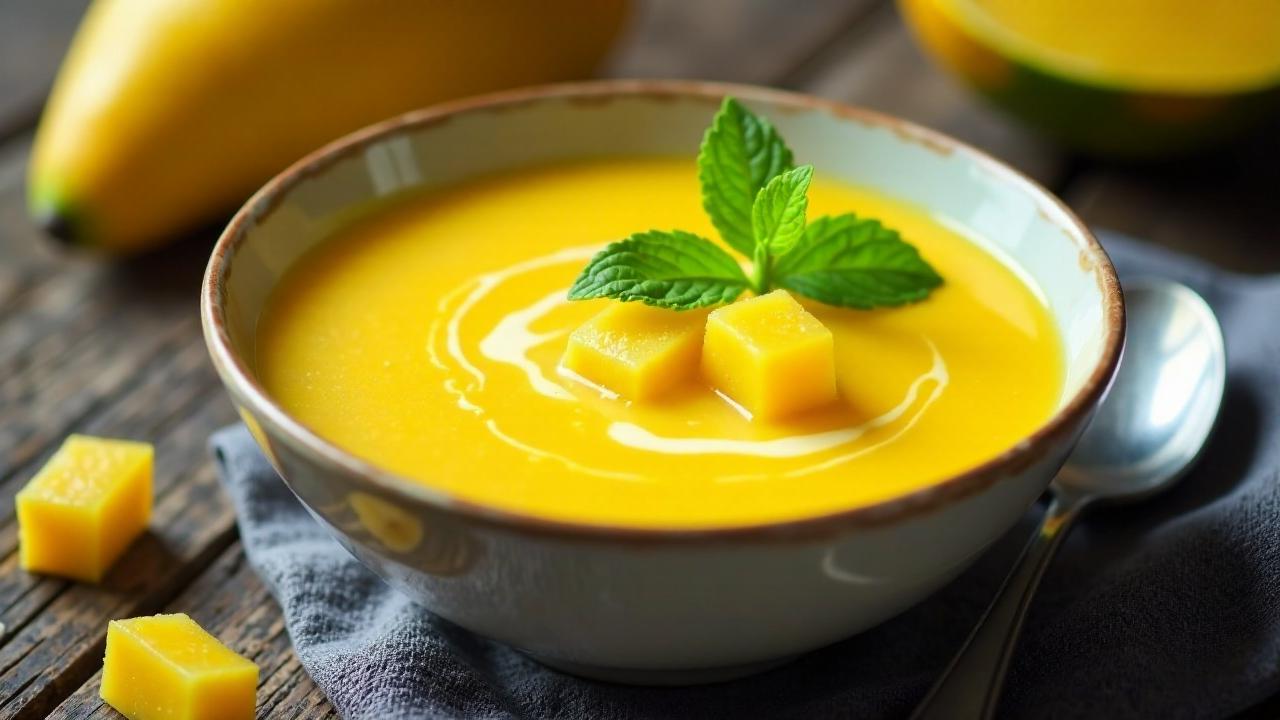 Limetten-Mango-Suppe