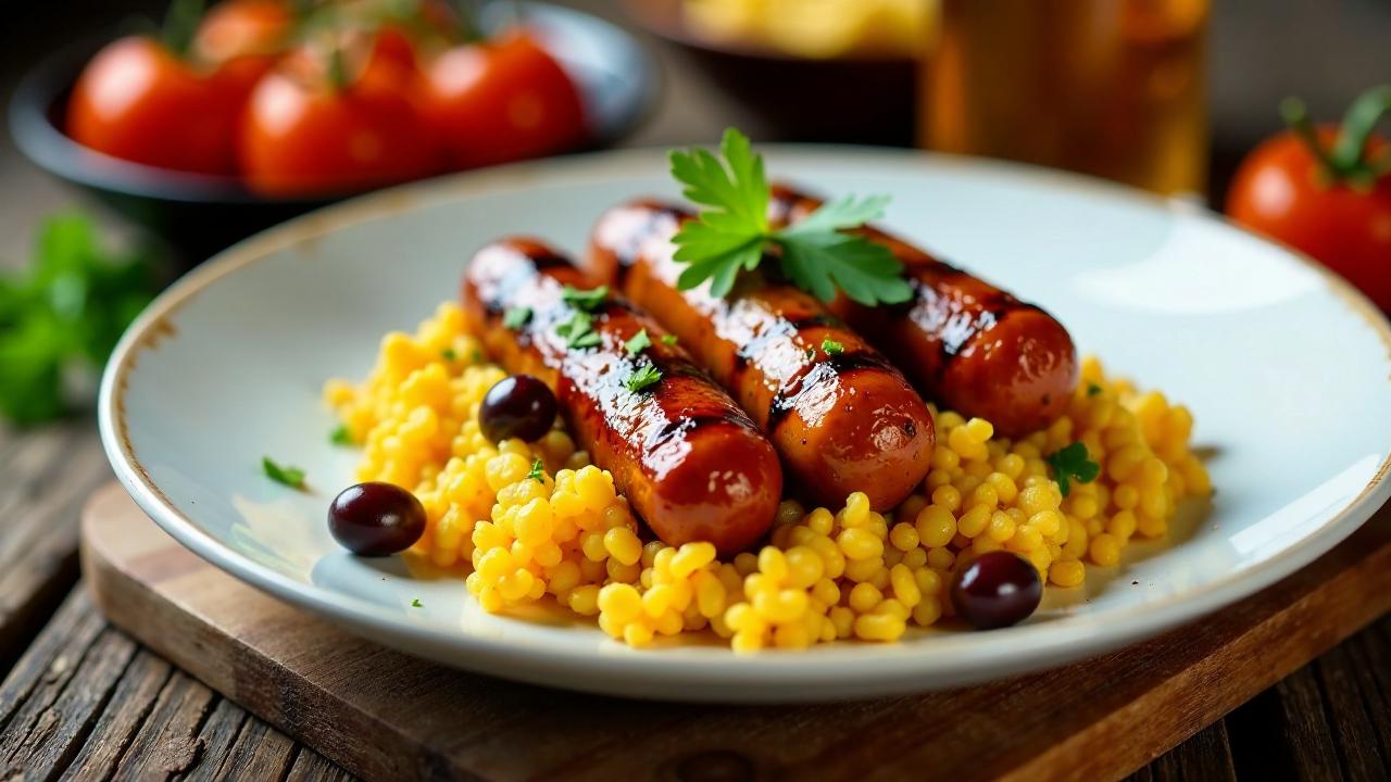 Linguiça com Farofa (Wurst mit Farofa)