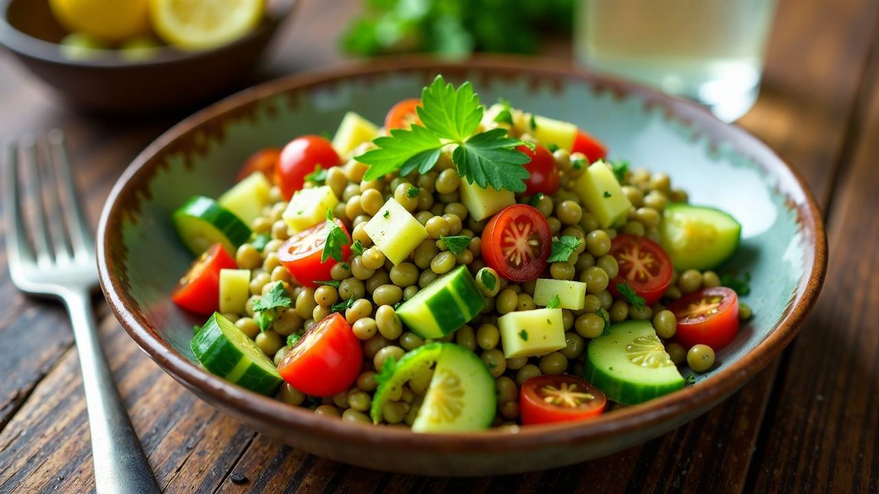 Linsen-Salat mit Zitronenvinaigrette