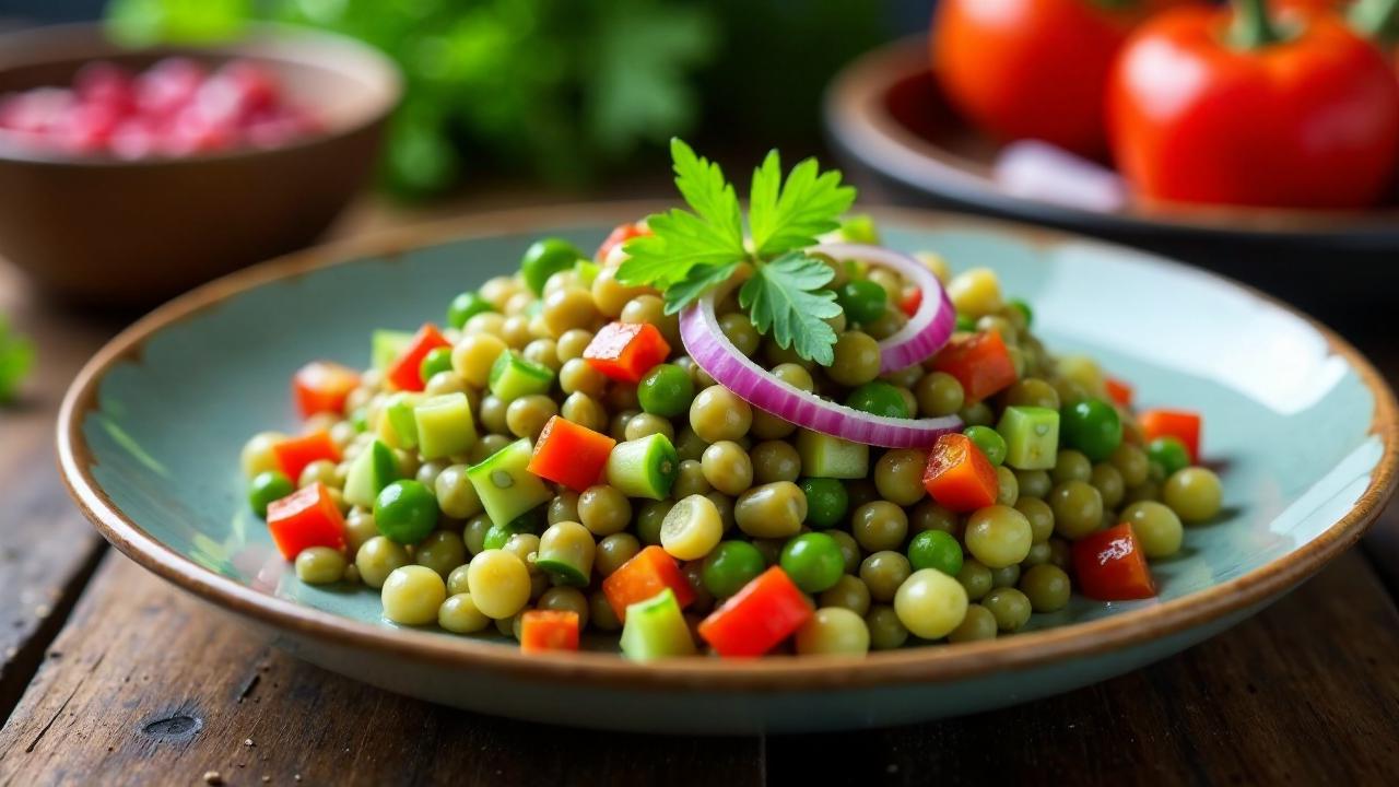 Linsensalat mit Koriander