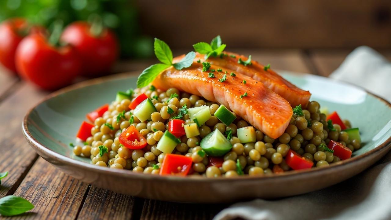 Linsensalat mit Räucherhering