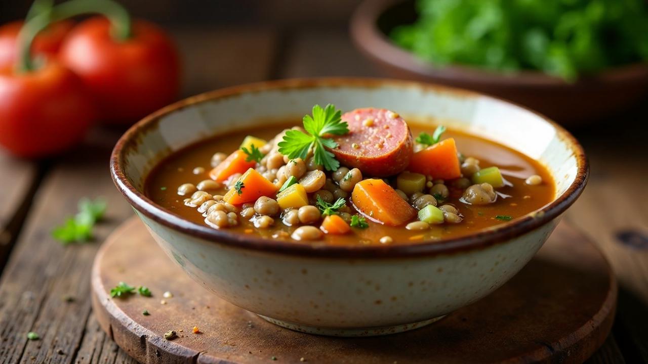 Linsensuppe Saarland – Mit Würstchen