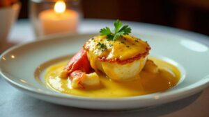 Lobster Thermidor: Hummer in Cognac-Senf-Sauce