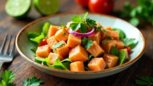 Lomi Lomi (Tomaten und Lachs Salat)