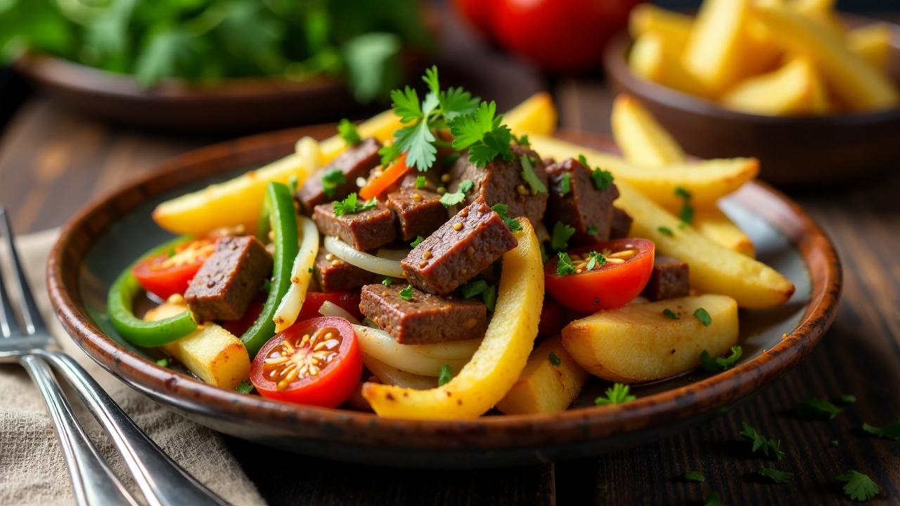 Lomo Saltado: Rindfleisch mit Pommes