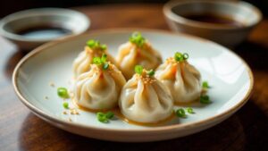 Lotus Salmon Dumplings