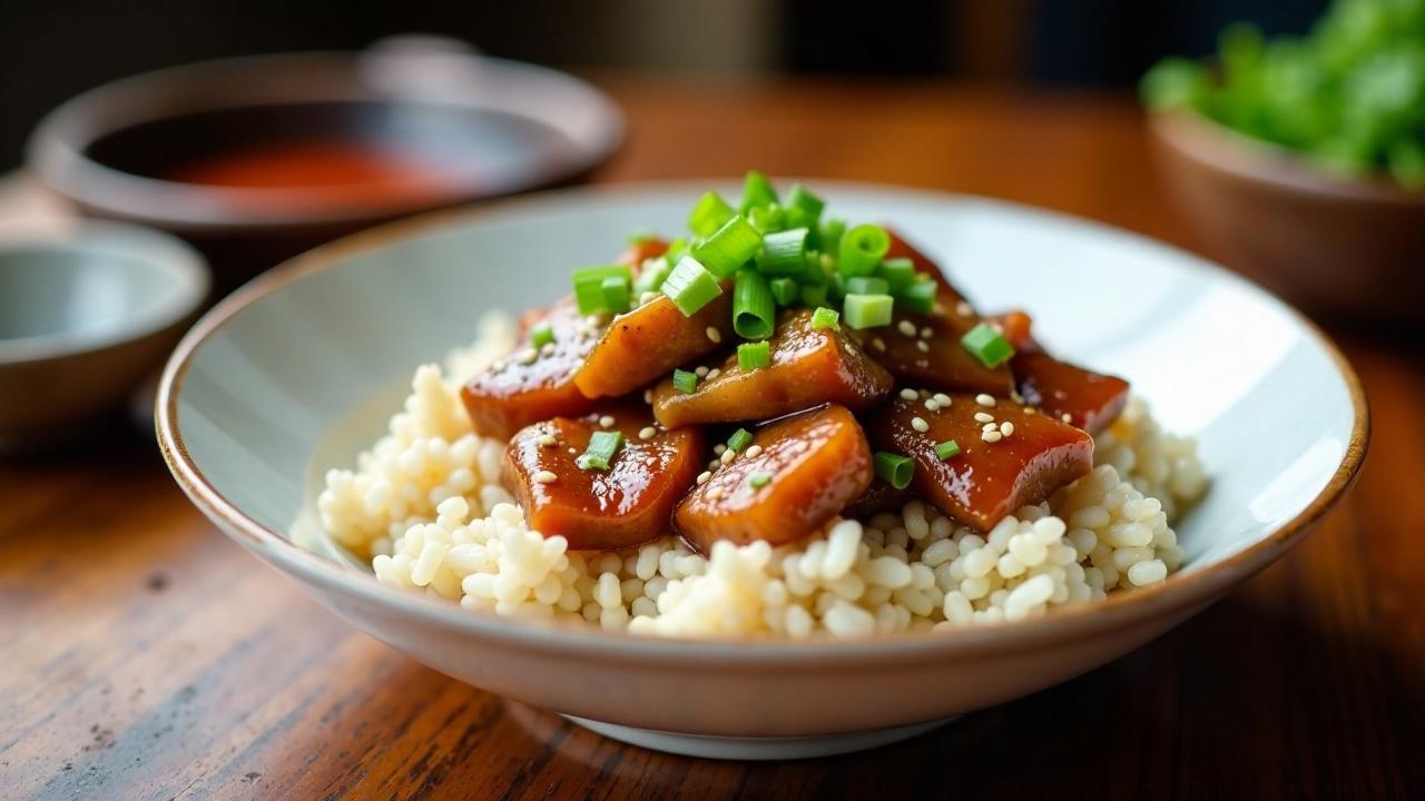 Lu Rou Fan - Geschmortes Schweinefleisch über Reis