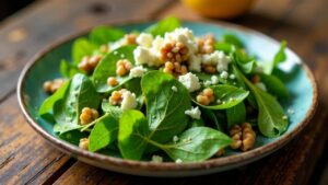 Löwenzahn und Brennnessel Salat