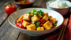 Ma Po Dou Su (Tofu und Gemüse)