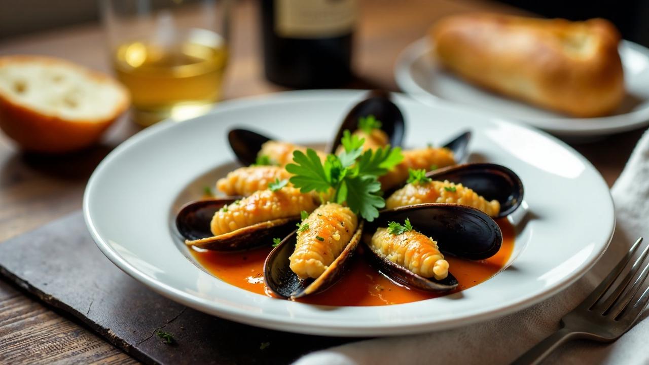 Machas a la Parmesana: Muscheln mit Käse überbacken