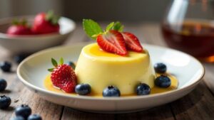 Mais-Milch Pudding