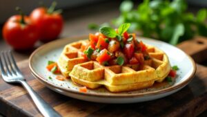 Mais-Salsa-Waffeln