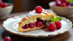 Mandel-Cranberry-Strudel