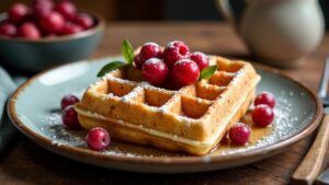 Mandel-Cranberry-Waffeln