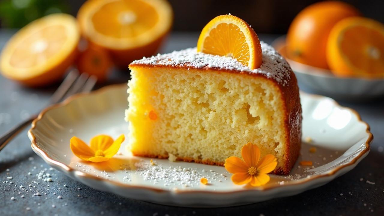 Mandel-Orangenblüten-Torte