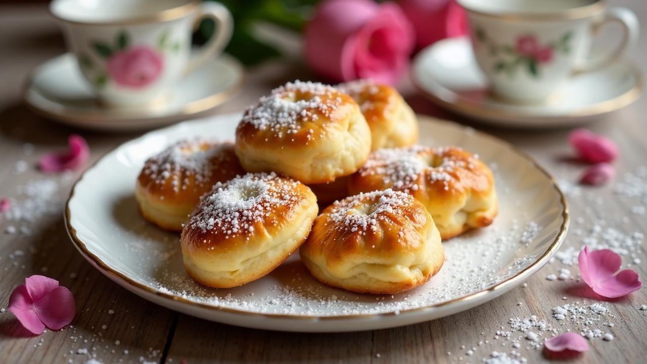 Mandel-Pastetchen mit Rosenwasser