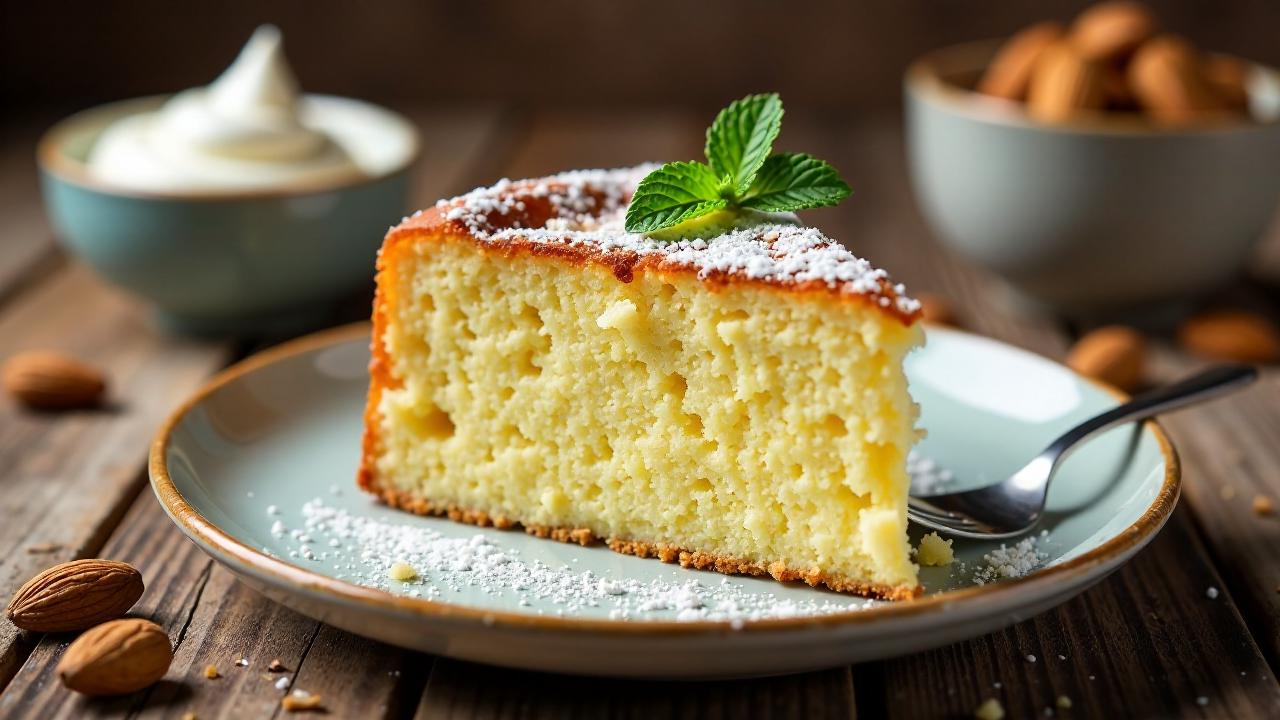 Mandelkuchen mit Muskat und Zimt