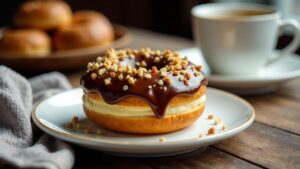 Mandelnougat-Donut