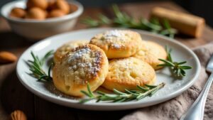 Mandelplätzchen mit Rosmarin