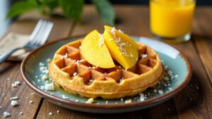 Mango-Kokos-Waffeln