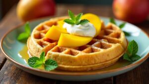 Mango-Lassi-Waffeln