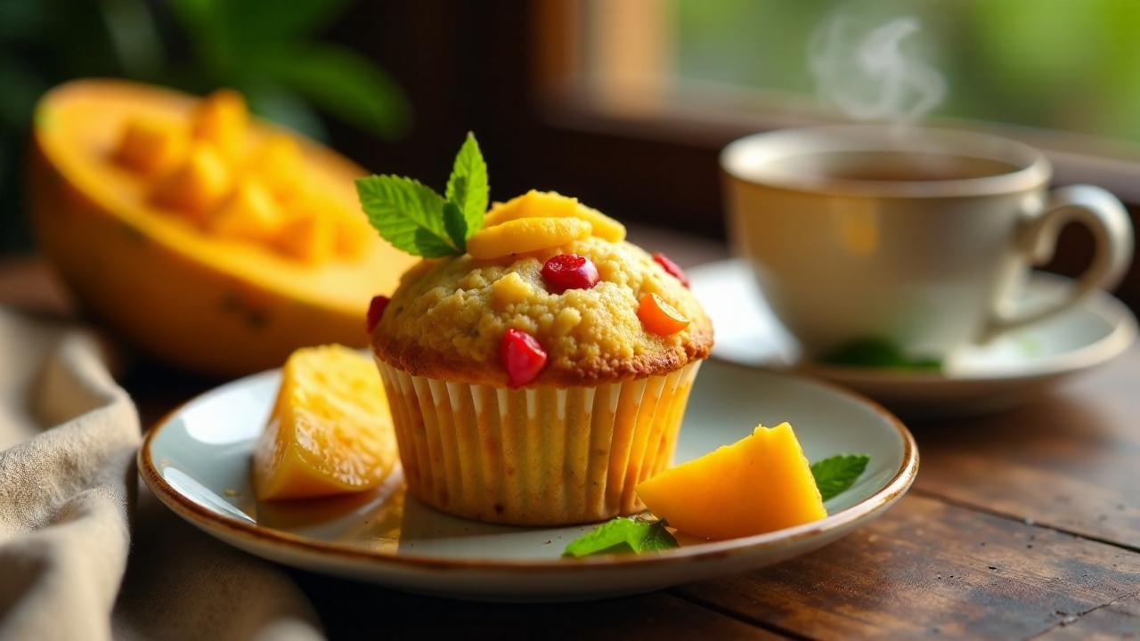 Mango-Papaya-Muffins