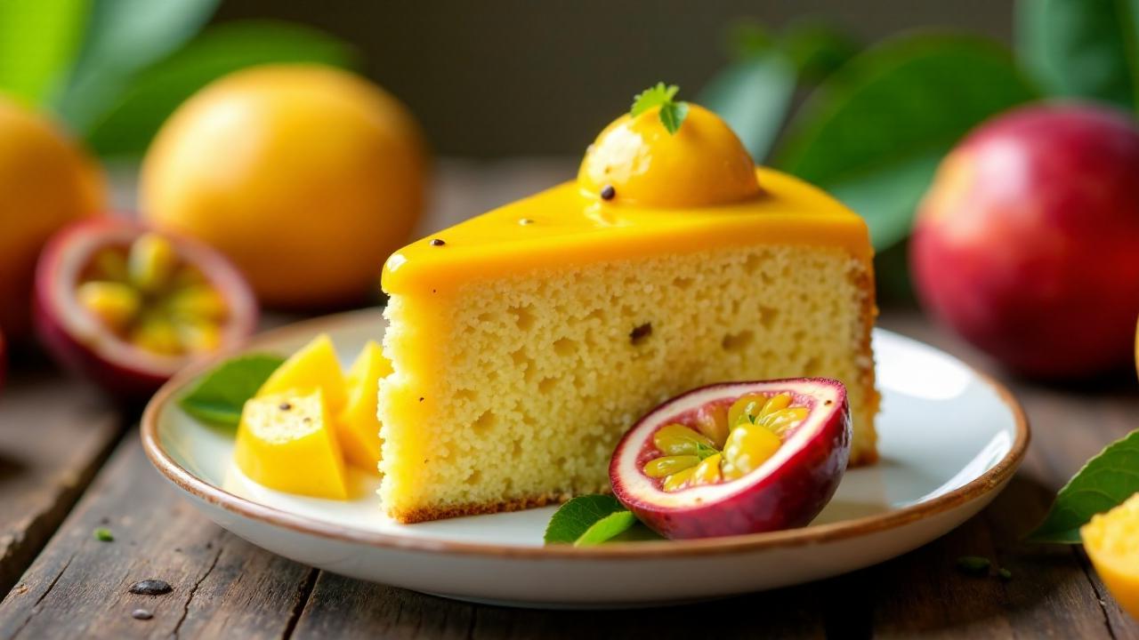 Mango-Passionsfrucht-Kuchen