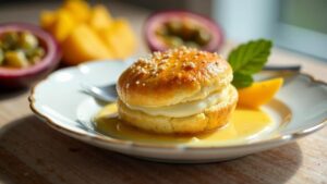 Mango-Passionsfrucht-Madeleines