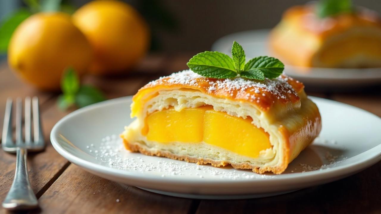 Mango-Passionsfrucht-Strudel