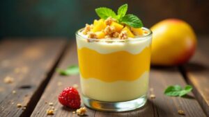 Mango Parfait - Dessert mit Mango