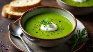 Markknochen-Brennnessel-Suppe